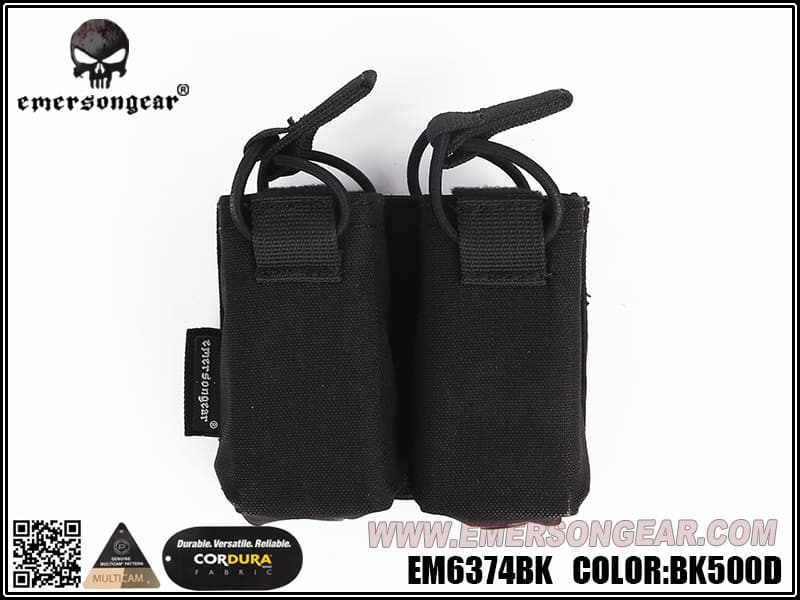 Emerson Gear Double Pistol Pouch For Frame Carrier - Black