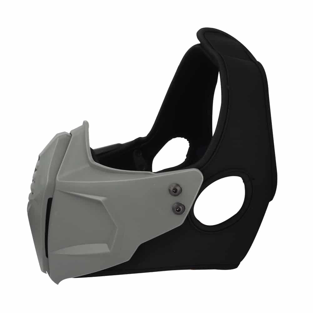 WoSport Multi-fit Split Mask overhead and helmet-mounted - Black