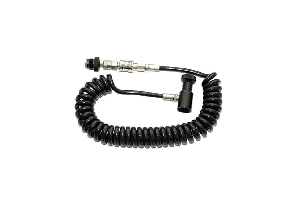 Valken Remote coil HPA hose line with quick disconnect