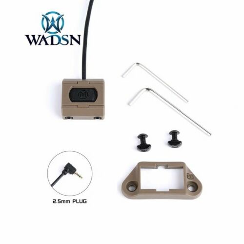 Wadsn Mod Button for Keymod / 20mm / M-Lok Pressure switch (2.5mm Plug) Dark Earth