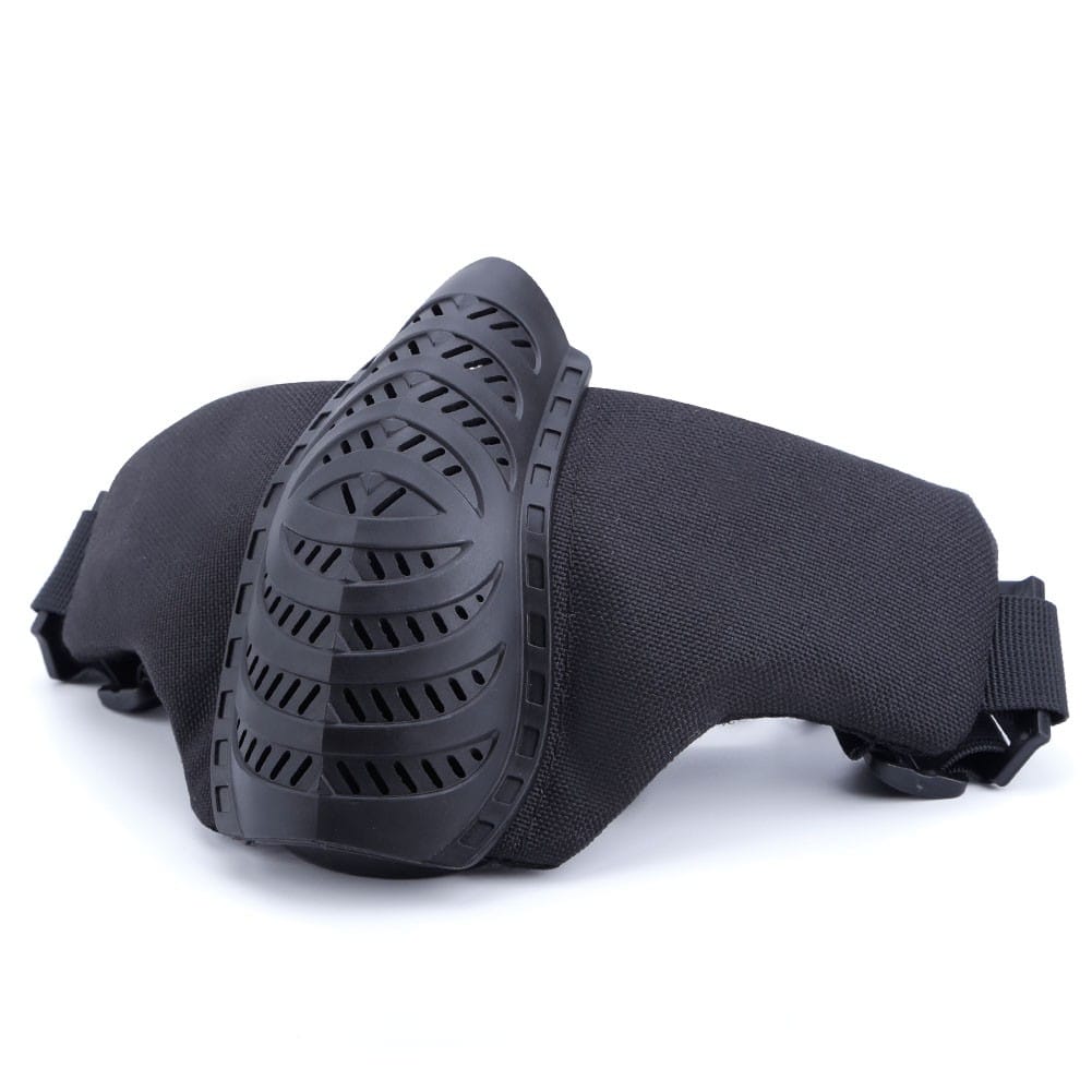 WBD Tactical Mask with Solid Mouth Guard - Black